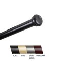 Central Design Cillo 1 in. Curtain Rod, 28-48 in. - Black CE436958